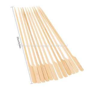 China wholesale bamboo barbecue bbq skewers paddle skewers 25cm cocktail boat oar food grill sticks kabob bbq picks shish kabob