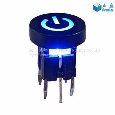 No Latch Illuminated Tactile LED Pushbutton Switches