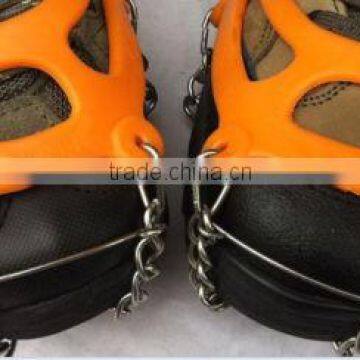 Anti Slip 8-Teeth POINT Ice Snow Shoes Spike Grip Boots Chain Crampons Grippers photo-2