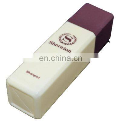 Mini empty square bottle 35ml for liquid soap for hotel  hospitality amenity