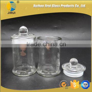 150ml 5oz clear glass candle jar with lid