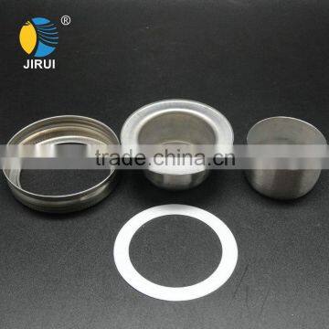 2016 Factory Customized 70mm Silver Cocktail Shaker Stainless Steel Lid for Mason Jar photo-4