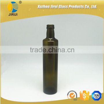 250ml Round Dark Green Olive Oil Glass Bottle