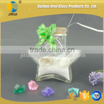 five-pointed star shape glass wishing bottle