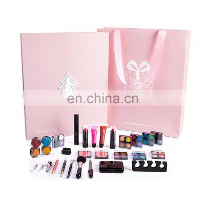 Custom printing Christmas tree 30 days count down cosmetic drawers collection packaging advent calendar box