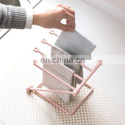 Foldable Bottle Drying Rack Shelf Kitchen Towel Cloth Storage Organizer Holder Rack