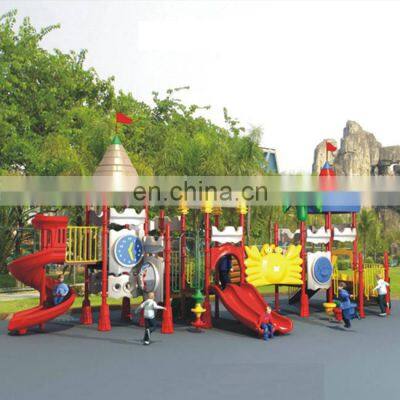 Hot selling outdoor plastic slide sets children playground for sale