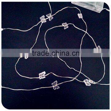 Purple Color Small Butterfly Copper Wire Battery Operated Led Christmas Lights photo-5