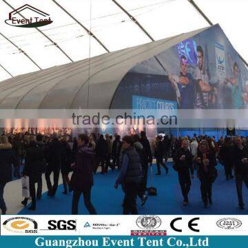 Easy assemble luxury aluminum frame curve sports hall for wedding tent