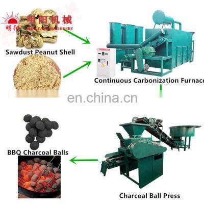 1t/h 5.5kw Roller Ball Press Pillow Shape Charcoal Briquette Machine Coal Charcoal Oval Shape Briquette Making Machine Price photo-3