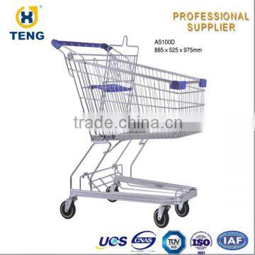 Asian Style 100L smart Shopping Cart basket push cart