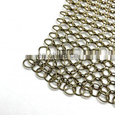 Modern Stainless steel ring wire mesh woven decorative metal net