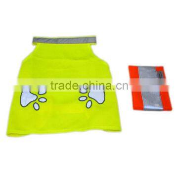 High visibility yellow pet reflective safety vest