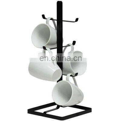 Metal Mug Tree Holder Organizer Rack Stand