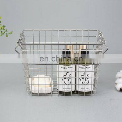 Household Metal Basket With Handle for Sundries photo-2