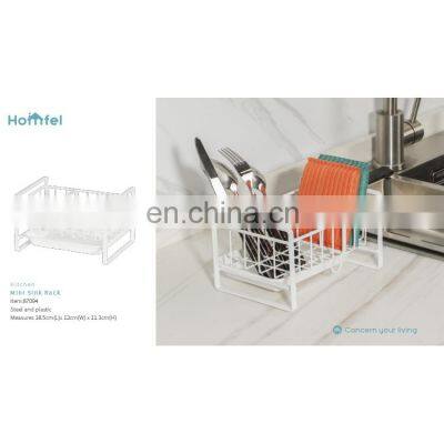 Compact Dish Rack Steel Dish Drainer Racks Wire Kitchen Organization and Holders photo-5