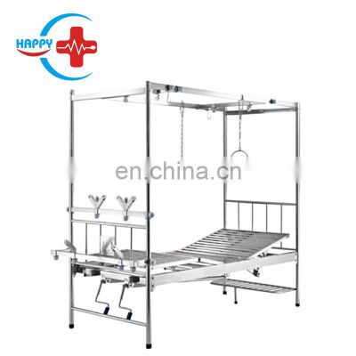 HC-M012 good quality Hospital Two-crank orthopaedics traction bed Hospital hand-operated multi-functional Rehabilitation bed