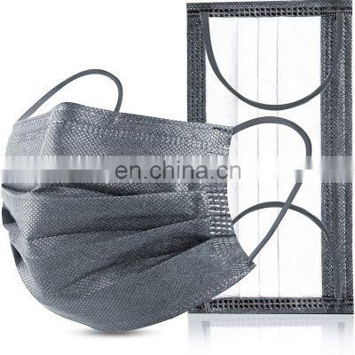 Gray Disposable Face Mask Safety Masks Anti Dust Breathable Mouth Cover with Elastic Earloop Custom Disposable Face Mask