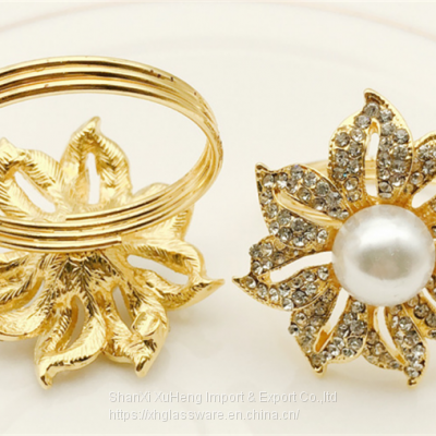 Wedding Napkin Rings Snowflake Metal Napkin Holder Silver Xmas Napkin Buckle for Holiday Party Dinner photo-4