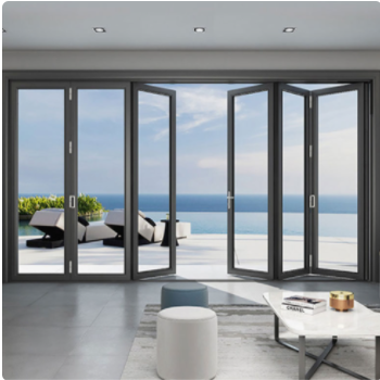 Cheap and High Quality Aluminum Custom Waterproof Bifold Aluminum Alloy Folding Door photo-2