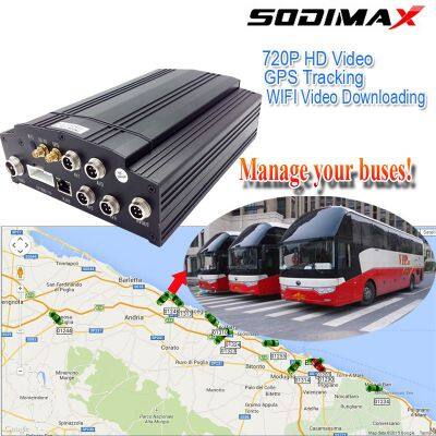1080P HD MDVR Wifi GPS 3G Digital Video Recorder for School Bus CCTV System
