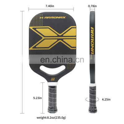 Custom Logo 3K Carbon Fiber Pickleball Paddle Outdoor Honeycomb Black Pickleball Paddle Carbon Fiber