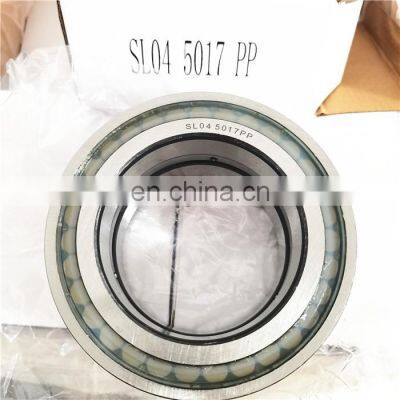 Size 85x130x60mm Cylindrical roller bearing SL04 5017 PP Double Row Full Complement Bearing SL04 5017-PP Sheave Bearing in stock