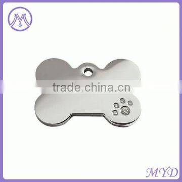 Round Shaped Red Shoe Stainless Steel Glitter Enamel Pet ID Tag photo-5