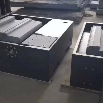 High Precision Marble Mechanical Components Machine Bed Base Guide Beam Threaded Gantry Drilling Processing Customization photo-3