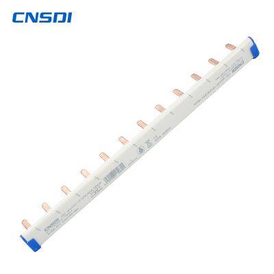 CNSDI Pin type 63A Copper Comb Busbar with PVC Enclosure for Circuit Breaker