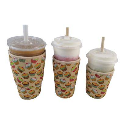 Custom Neoprene Insulator Cup Sleeve Reusable Neoprene Reusable Iced Coffee Sleeve photo-5