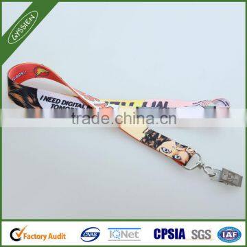 Custom cheap fashion neck strap key holder lanyard