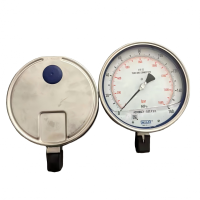 Оригинальный новый манометр WIKA, шкала 0 - 160 МПа, корпус из нержавеющей стали