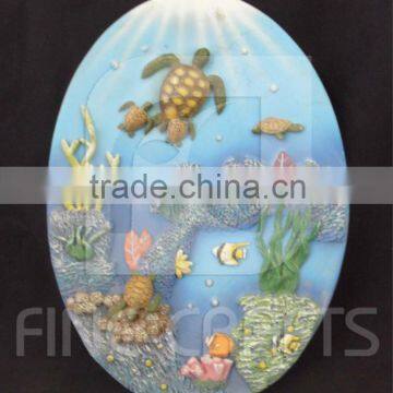 Polyresin turtle wall decor