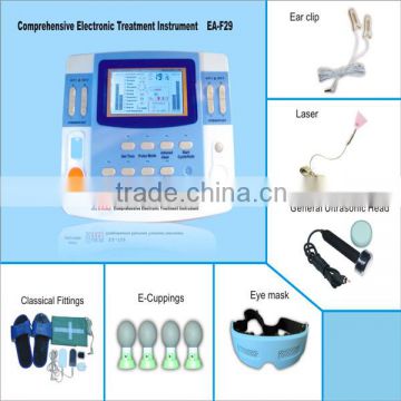 EA-F29 integrated ultrasound therapy machine with electrode pads CE Approved