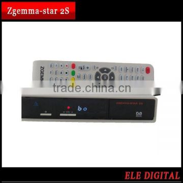 HOT selling hd satellite tv receiver two tuner dvb s2+ dvb s2 Linux System