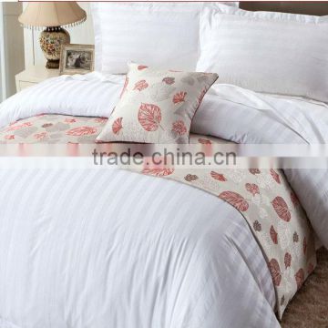 100% cotton 2cm stripe bedding set for star hotel