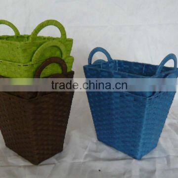 for beverage box, iron frame & paper rop basket