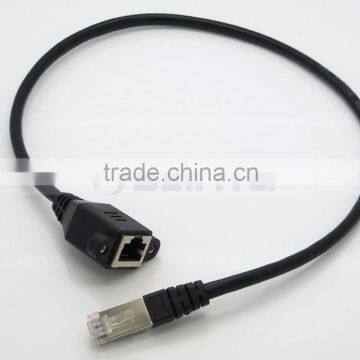 30cm/1M RJ45 Male to Female Screw Panel Mount Ethernet LAN Network Extension Cable photo-5