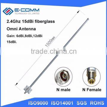 Direct buy from China!! 2.4Ghz 15dBi fiberglass Omni antenna with N connector for wifi coverage