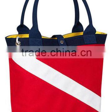 2016 Nautical printed 18oz. cotton canvas tote bag