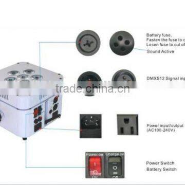 Hot Sale 6pcs 6in1 RGBWA+UV LED PAR Light for Events photo-5