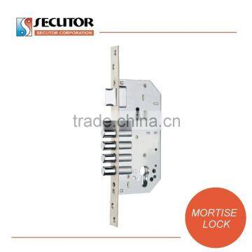 High Security 4 Round Steel Bolt Latch Double Mortise Lock photo-2