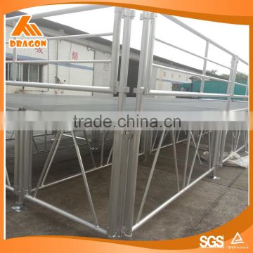 Professional aluminum railing choral stage