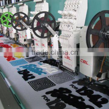 18 head flat+sequin+chenille embroidery machine