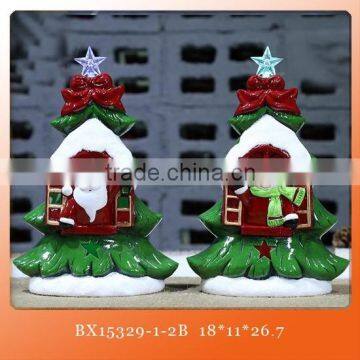 hot ceramic christmas gift christmas ceramic LED decoration