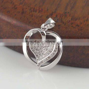 Wholesale micro pave silver jewelry with small cubic zircoina