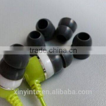 Custom silicone rubber earplug covers