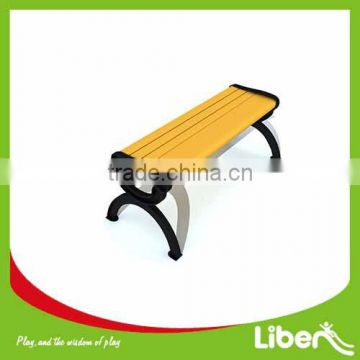 Traditional composite outdoor wooden park bench for leisure LE.XX.050