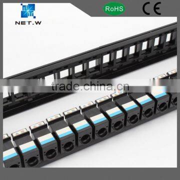 1U 24 Port Wall Rack Mount Cat6 Patch Panel